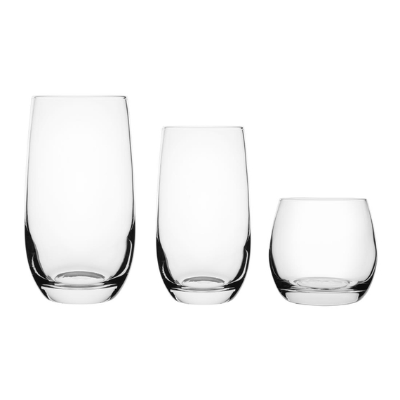 Olympia Abgerundete Hi Ball Gläser 375ml (6 Stück)