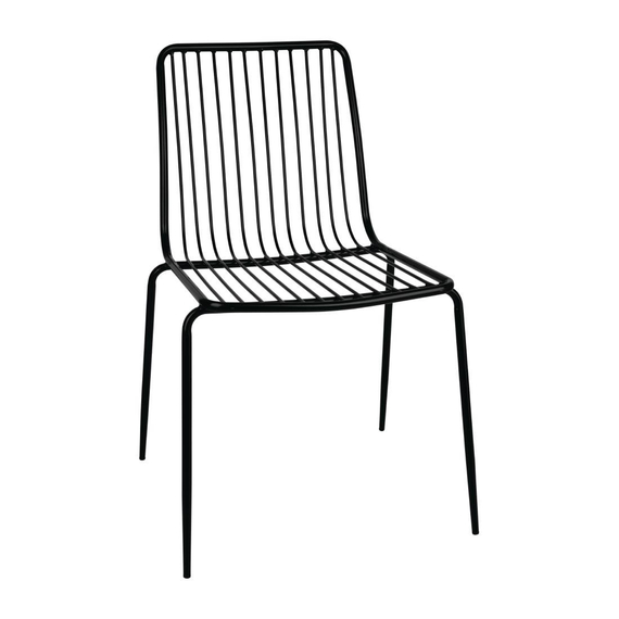 Bolero Stahldraht Esszimmerstühle (4 Stück)