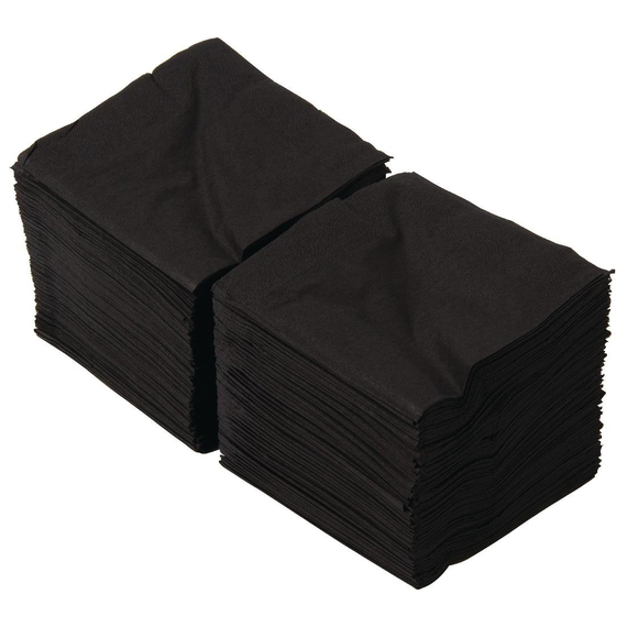 Cocktailservietten schwarz 25cm (2000 Stück)