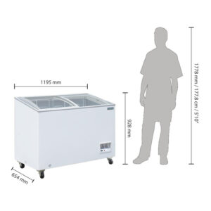 Polar G Serie Display Tiefkühltruhe 270Ltr