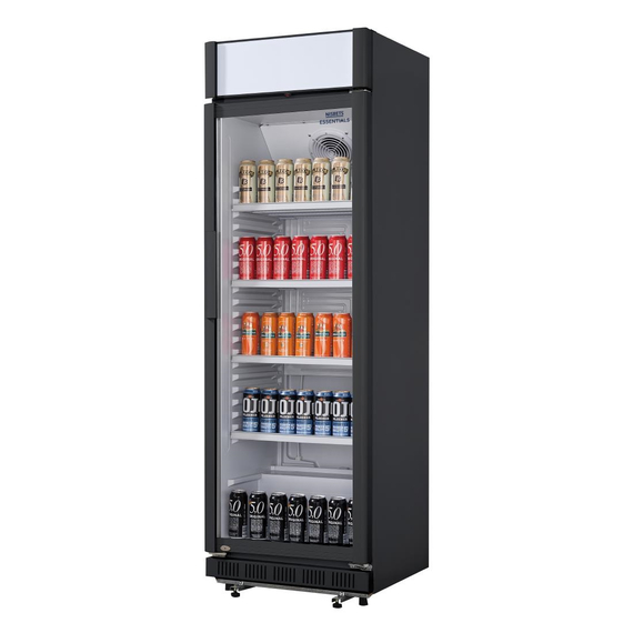 Nisbets Essentials Display Kühlschrank mit Lichtkasten 346Ltr