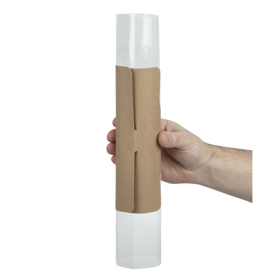 Colpac Recycelbare Baguette-Verpackungen aus Packpapier und Kunststoff (500 Stück)