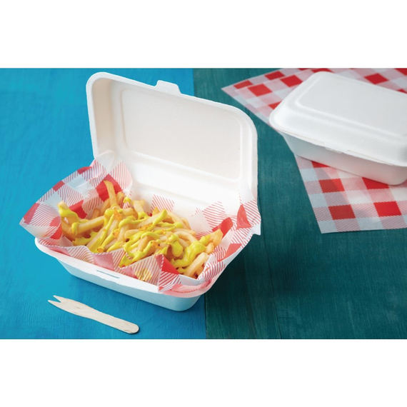 Fiesta Compostable Einweg-Holzbesteck Pommes-Frites-Gabel Biologisch abbaubar (1000 Stück)