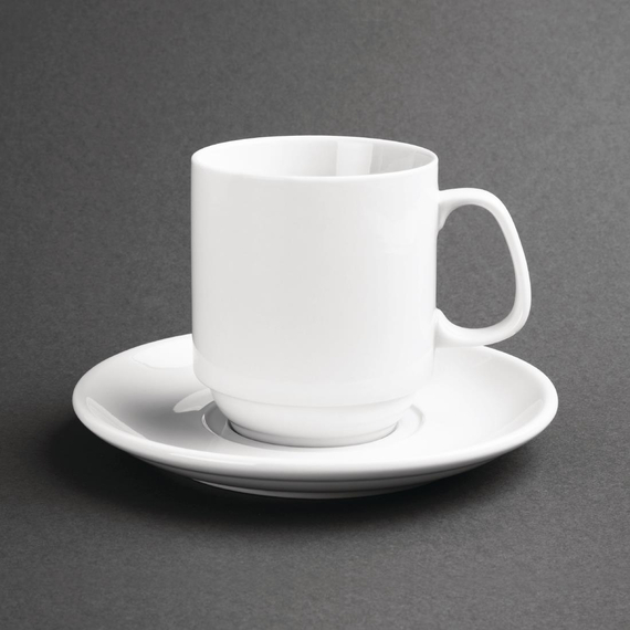 Olympia Whiteware stapelbare Becher 28,4cl (12 Stück)
