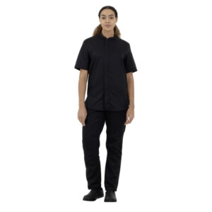 Southside Harlem Kurzarm-Kochjacke, Schwarz, Größe L