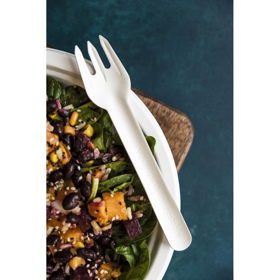 Vegware Kompostierbare Papiergabel (1000 Stück)