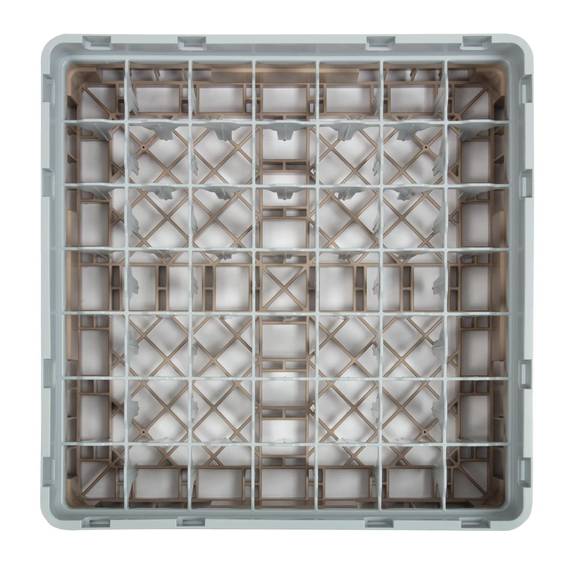Cambro Gläserspülkorb beige mit 49 Fächern max Glashöhe 9,2cm