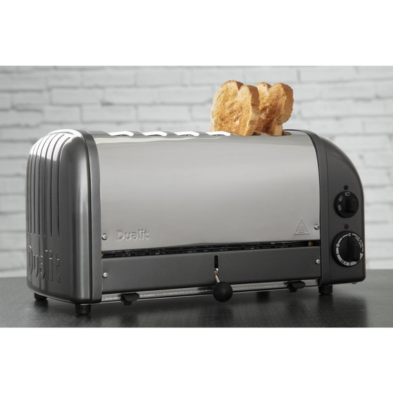 Dualit Toaster 60156 grau 6 Schlitze