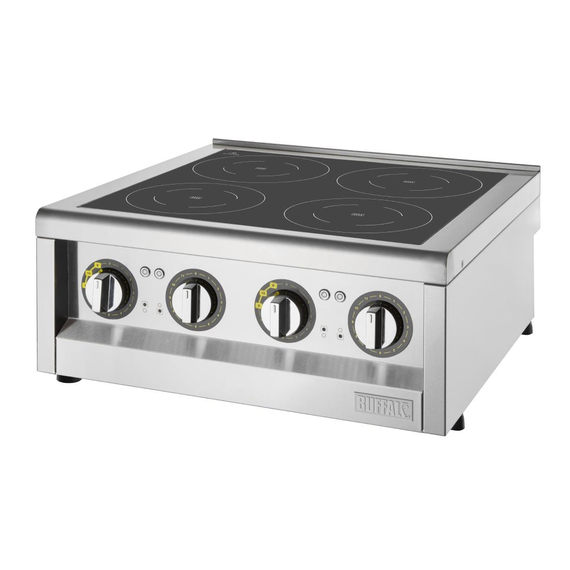 Buffalo 600 Serie 4 Zonen Induktionskochfeld 2 x 3kW