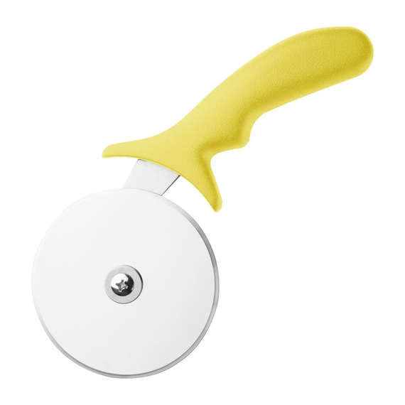 Hygiplas Edelstahl Pizzarad gelb 10cm