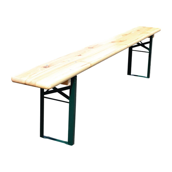 Biertisch klappbar mit Bänken 220 (L) cm