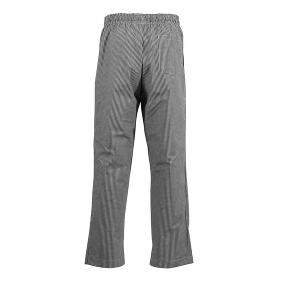 Chef Works Unisex Kochhose Easyfit schwarz weiß kleinkariert XS