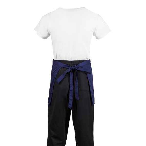 Whites kurze Bistroschürze marineblau