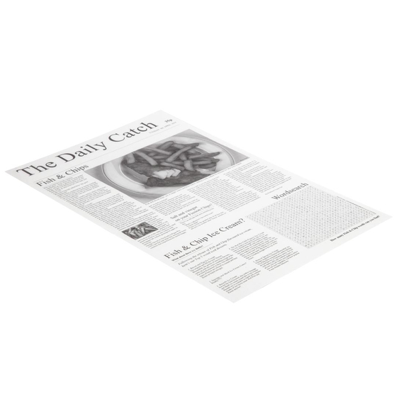 Wachspapier Zeitungsdruck 27 x 42cm (500 Stück)