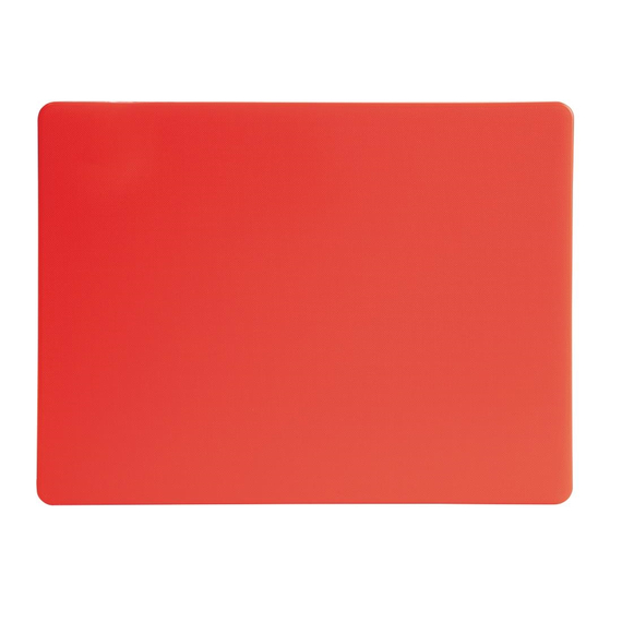 Hygiplas LDPE Schneidebrett rot 30,5x22,9x1,2cm