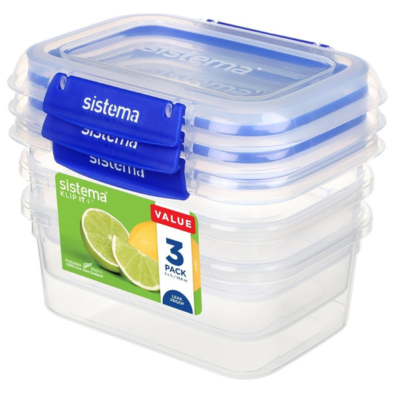 Sistema Klip It Plus Aufbewahrungsbehälter 1 Liter (3 Stück)