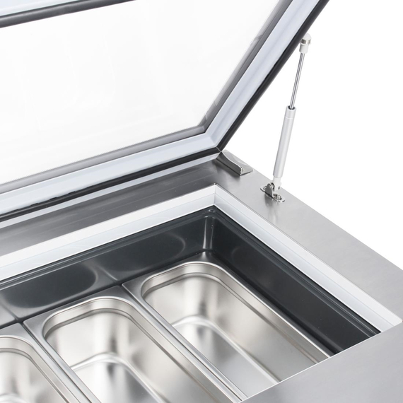 Polar G-Serie Tisch-Eiscreme-Gefrierschrank 4x Napoli-Pfannen