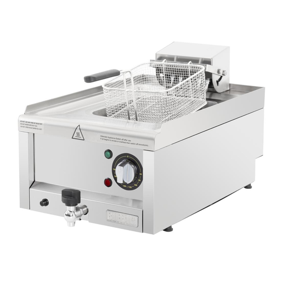 Buffalo 600 Series Einzeltank-Elektrofritteuse 8Ltr