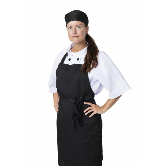 Nisbets Essentials Latzschürze Polybaumwolle schwarz (2 Stück)