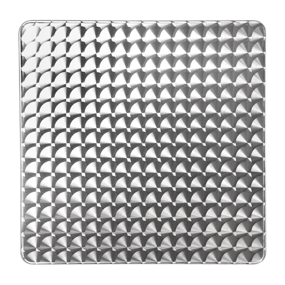 Bolero quadratischer klappbarer Tisch Edelstahl 1 Bein 60cm
