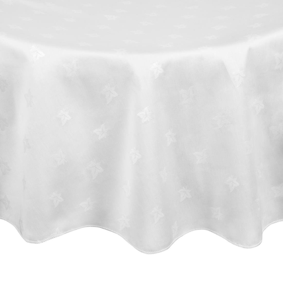 Mitre Luxury Luxor runde Tischdecke weiß 173cm