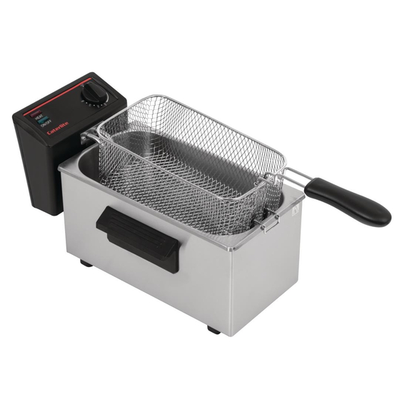 Caterlite Fritteuse 3,5 Liter mit Korb und 2 kW Leistung