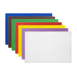 Hygiplas Low Density Schneidebretter 7er Set mit Gestell