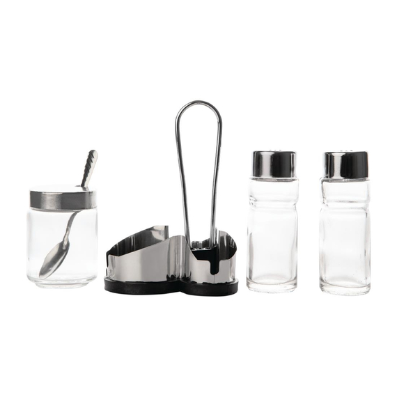 Comas Menage Set für Salz, Pfeffer und Senf