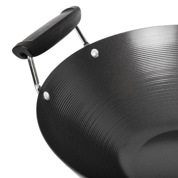 Antihaftbeschichteter Wok mit flachem Boden 35,5cm
