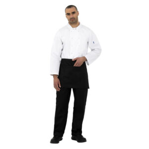 Whites kurze Bistroschürze schwarz