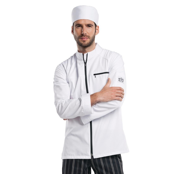Chaud Devant Modena Kochjacke lange Ärmel weiß L