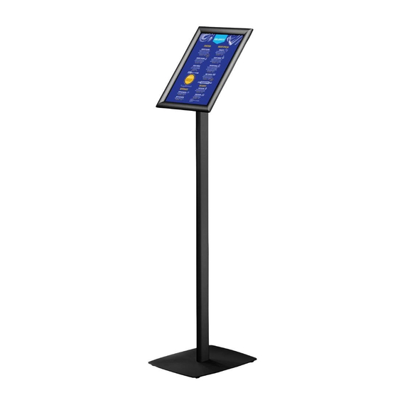 Europel Infostand schwarz mit Klapprahmen A4 25mm