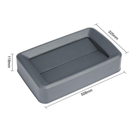 Grauer Jantex-Deckel für 60/80-Liter-Slim-Behälter