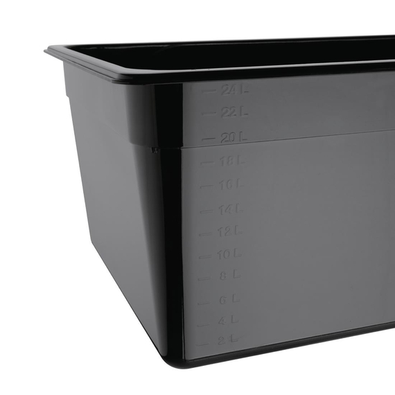 Vogue GN-Behälter GN1/1 schwarz 200mm