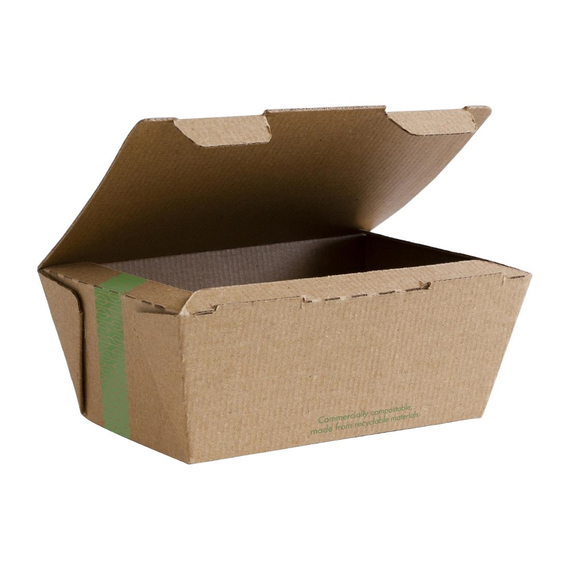 Vegware kompostierbare geriffelte Box zum Mitnehmen(300 Stück)