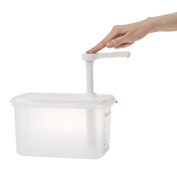 Araven Saucenspender mit Pumpe 1/4 GN