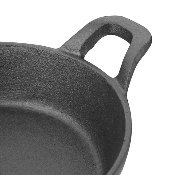 Olympia gusseiserne runde Servierpfanne mit Griffen 18cm