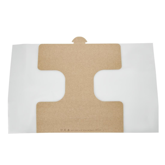 Colpac Recycelbare Baguette-Verpackungen aus Packpapier und Kunststoff (500 Stück)