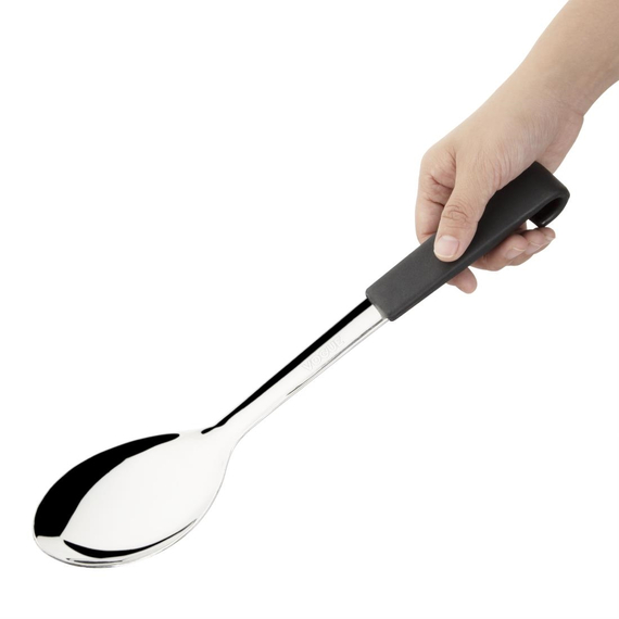 Vogue Servierlöffel mit schwarzem Handgriff 34cm
