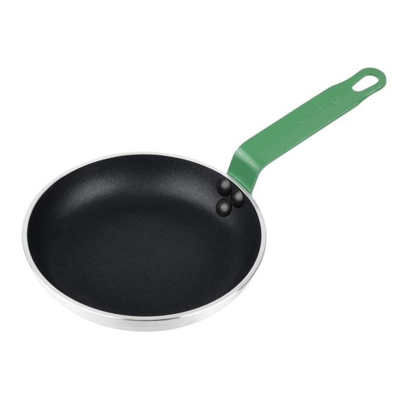 Hygiplas Teflon Platinum Plus Antihaft-Pfanne 200mm grüner Griff