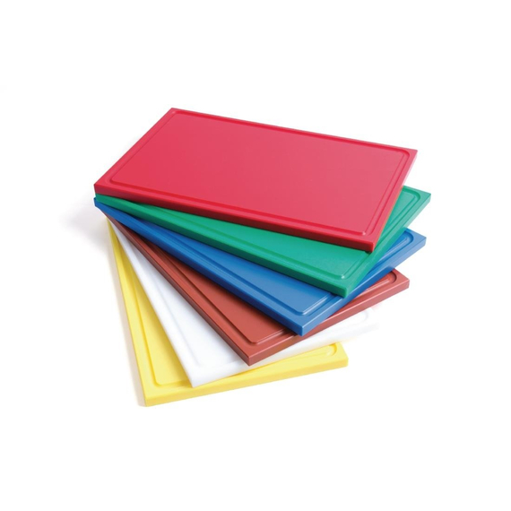 Gastro M Schneidebrett mit Saftrille GN1/2 rot