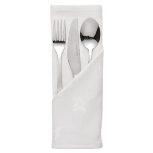 Mitre Luxury Luxor Servietten weiß 45cm (10 Stück)