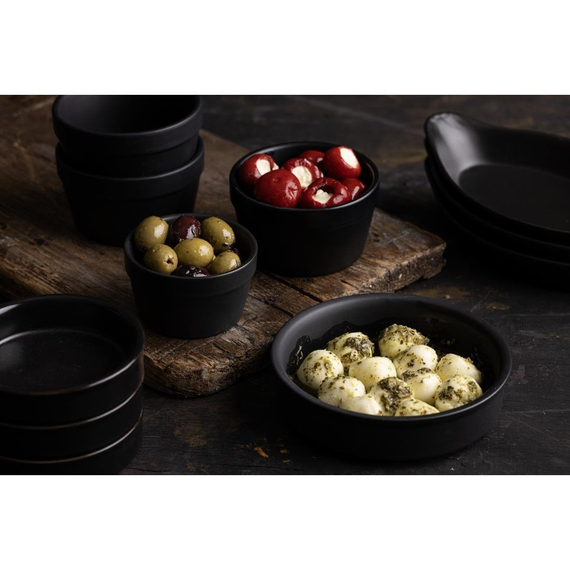 Olympia Rustic Tapasschalen schwarz 10,2cm (6 Stück)