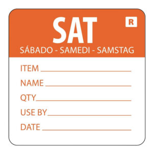 Hygiplas Farbcodesticker Samstag (500 Stück)