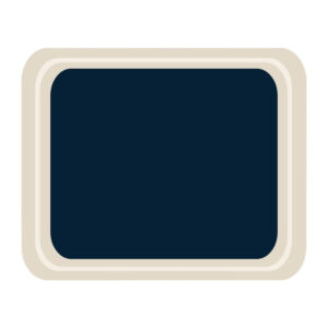 Roltex GN1/2 Serviertablett blau 32,5 x 26,5cm