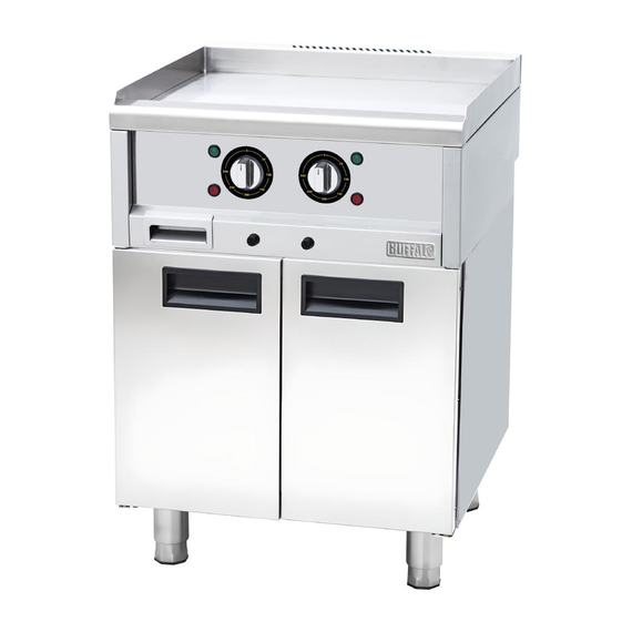 Elektrische Zweizonen-Grillplatte der Buffalo 600-Serie, 600 mm