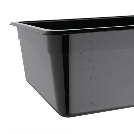 Vogue GN-Behälter GN1/1 schwarz 150mm