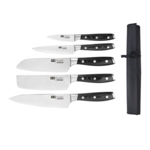Vogue Tsuki Series 7 5-teiliges Messerset mit Tasche