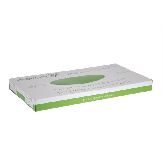 Vegware Compostable Food Prep Handschuhe Mittelblau (Packung mit 2400 Stück)
