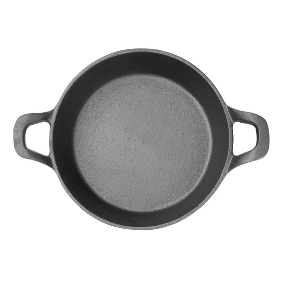 Olympia gusseiserne runde Servierpfanne mit Griffen 18cm